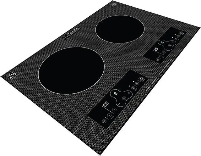 Alt view image 2 of 7 - Equator 20" Built-In/Freestanding 2 Burner HORIZONTAL Induction Cooktop 110V