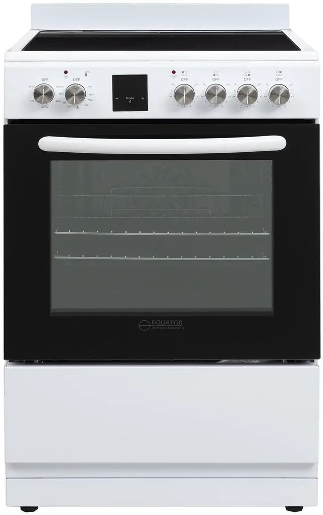 Main image of Equator 24" Electric Cooking Range 4 Ceramic Burner CONVECTION OVEN+AIR FRYER