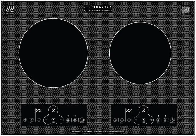 Main image of Equator 20" Built-In/Freestanding 2 Burner HORIZONTAL Induction Cooktop 110V