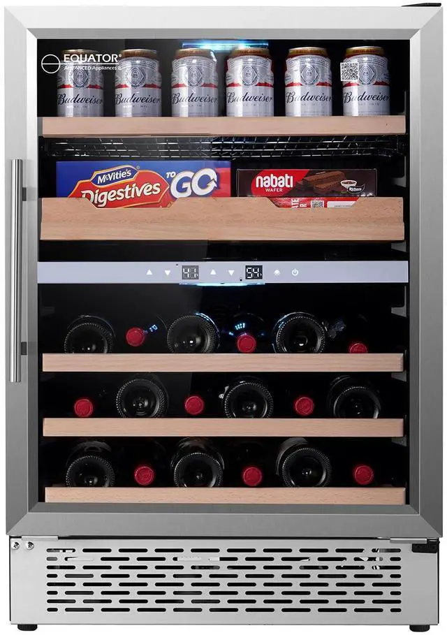 Main image of Equator LUXURY HYBRID DUAL ZONE GOURMET CENTER 43 Bottles+Cans+Fine Foods 110V