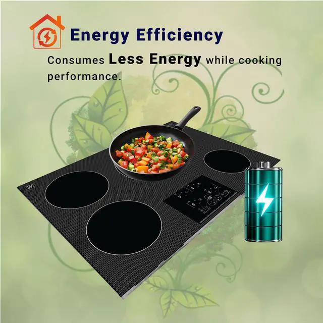 Alt view image 2 of 7 - Equator 30" Built-in 4 Burner Induction Cooktop 9 Level POWER BOOST 220V