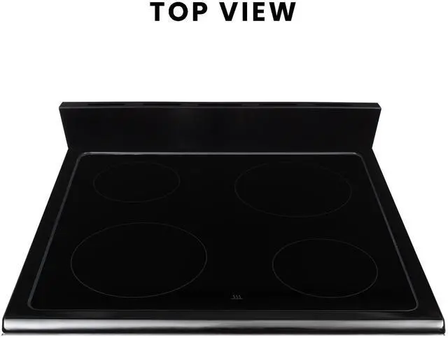 Alt view image 3 of 7 - Equator 24" Electric Cooking Range 4 Ceramic Burner CONVECTION OVEN+AIR FRYER SS