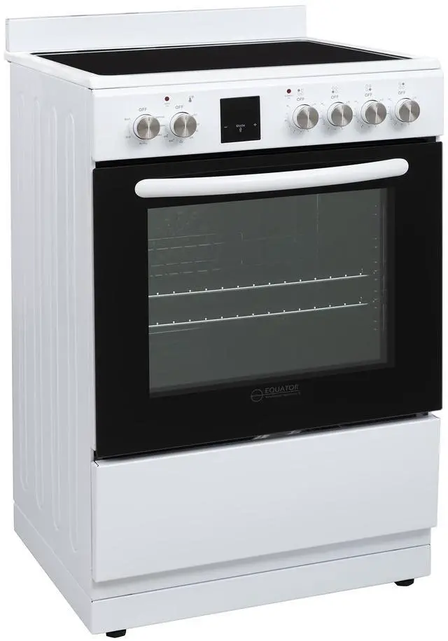 Alt view image 6 of 7 - Equator 24" Electric Cooking Range 4 Ceramic Burner CONVECTION OVEN+AIR FRYER
