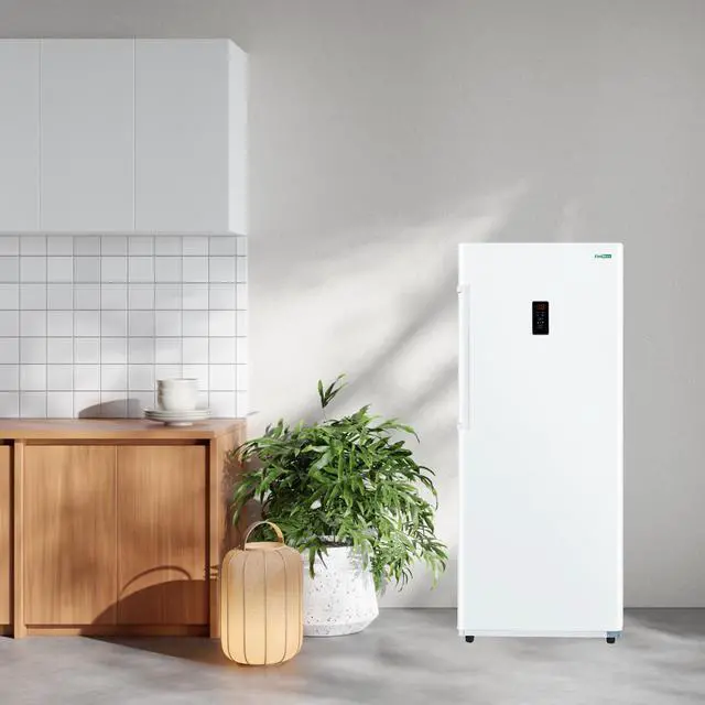 Alt view image 7 of 7 - Conserv 14cf Upright Freezer CONVERTIBLE REF Garage Ready E-Star 28in wide 110V in White