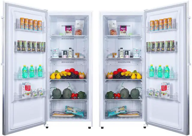 Alt view image 4 of 7 - Conserv 14cf Upright Freezer CONVERTIBLE REF Garage Ready E-Star 28in wide 110V in White