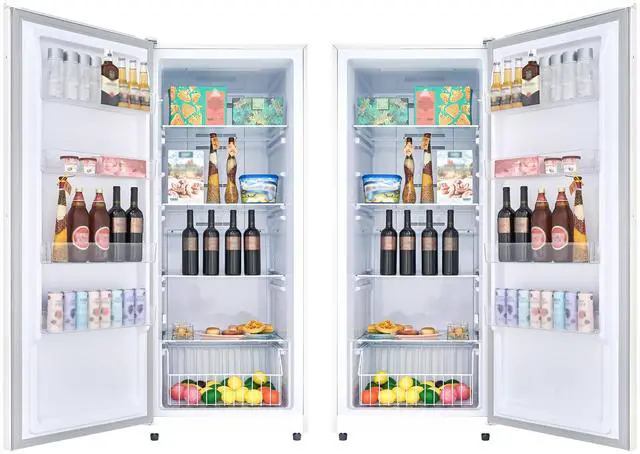 Alt view image 4 of 7 - Conserv 17cf Upright Freezer CONVERTIBLE REF Garage Ready E-Star 28in wide 110V in White