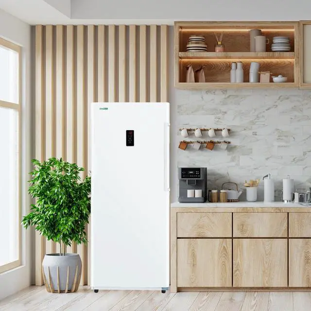 Alt view image 7 of 7 - Conserv 17cf Upright Freezer CONVERTIBLE REF Garage Ready E-Star 28in wide 110V in White