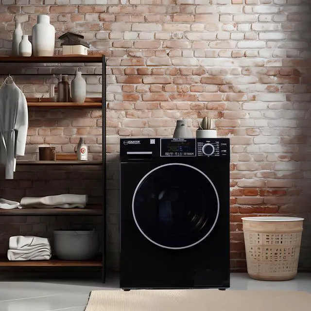 Alt view image 5 of 7 - Equator All-in-One Washer Dryer VENTLESS/VENTED PET cycle 1.62cf/15lbs 110V in Black