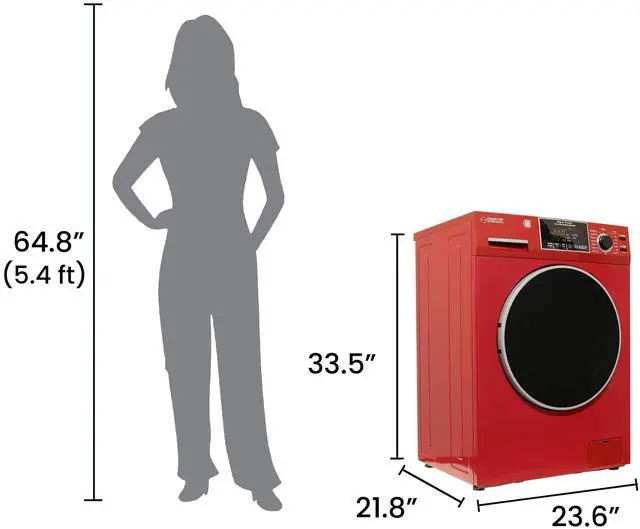 Alt view image 2 of 7 - Equator All-in-One Washer Dryer VENTLESS/VENTED PET cycle 1.62cf/15lbs 110V