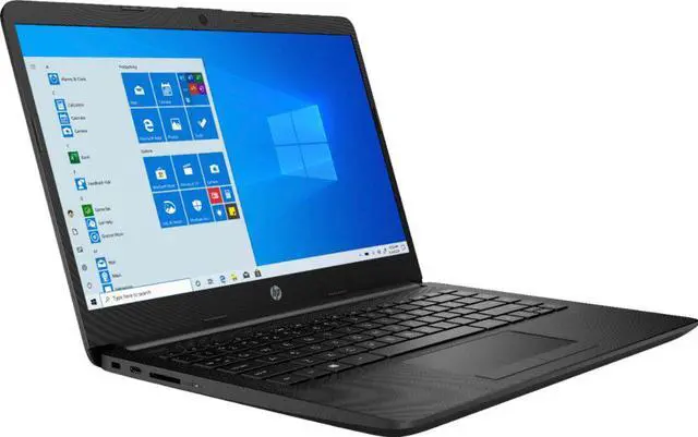 Alt view image 4 of 12 - HP 14" HD Laptop (AMD Athlon Silver 3050U Processor 2.3 GHz, 4GB DDR4 Memory, 128GB SSD, AMD Radeon Graphics, Windows 10 Home S, Jet Black)