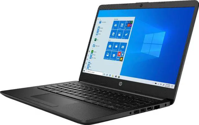 Alt view image 5 of 12 - HP 14" HD Laptop (AMD Athlon Silver 3050U Processor 2.3 GHz, 4GB DDR4 Memory, 128GB SSD, AMD Radeon Graphics, Windows 10 Home S, Jet Black)