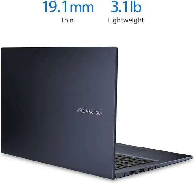 Alt view image 6 of 6 - (Refurbished) ASUS VivoBook M413 Thin & Light 14 FHD (1920x1080) Laptop (AMD Ryzen 5 3500U Processor, 8GB DDR4 RAM, 256GB SSD, Backlit Keyboard, Fingerprint Reader, Windows 10 Home, Bespoke Black)