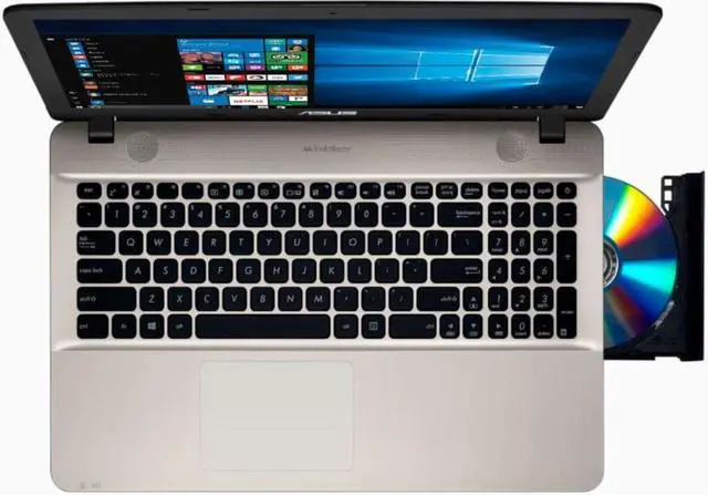 Alt view image 6 of 14 - Asus VivoBook Max X541NA 15.6" Laptop (Intel Pentium, 4GB Memory, 500GB Hard Drive, SuperMulti DVD/CD Burner, Windows 10 Home, Chocolate Black)