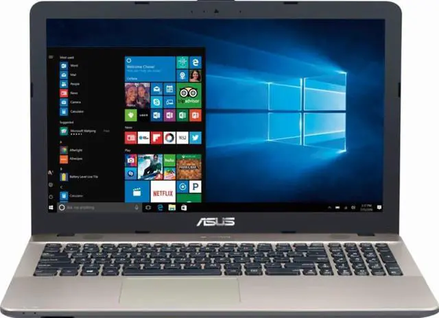 Alt view image 2 of 14 - Asus VivoBook Max X541NA 15.6" Laptop (Intel Pentium, 4GB Memory, 500GB Hard Drive, SuperMulti DVD/CD Burner, Windows 10 Home, Chocolate Black)