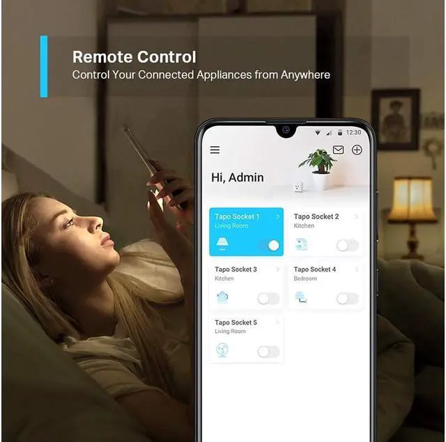 Alt view image 4 of 6 - TP-Link Tapo Smart Plug Mini, Smart Home Wifi Outlet Works with Alexa Echo & Google Home, No Hub Required, New Tapo APP Needed (P100 4-pack)