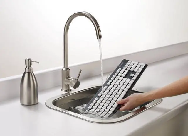 Alt view image 5 of 7 - Logitech Washable Keyboard K310 For Windows PCs - Black