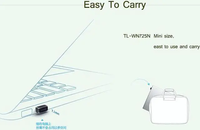Alt view image 5 of 6 - WI FI WIFI wirless LAN Network Card TP-LINK TL-WN725N wifi Adapter for Computer Networking usb wi-fi antenna TP-LINK 150M