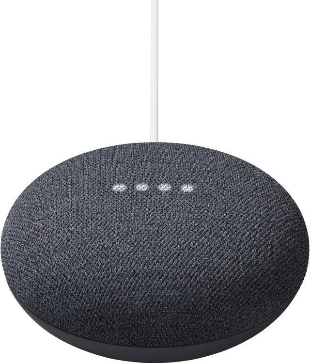 Alt view image 4 of 19 - Google Nest Mini 2nd Generation Smart Speaker, Charcoal GA00781-US
