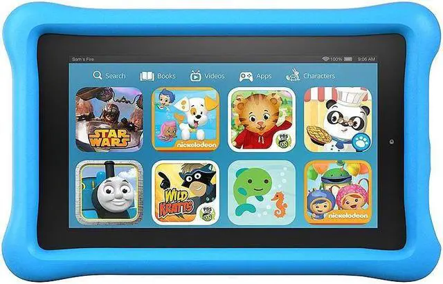 Alt view image 7 of 20 - Amazon - Fire Kids Edition - 7" - Tablet - 16GB 7th Generation, 2017 Release - Blue