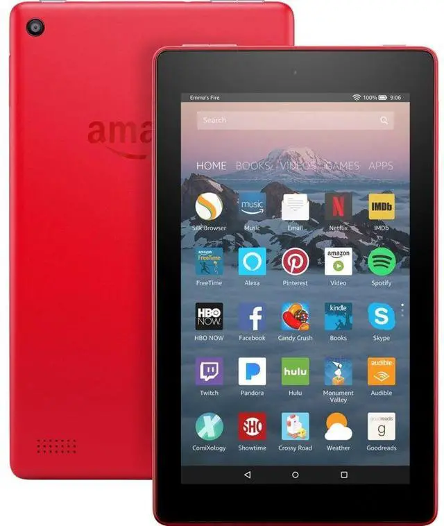 Alt view image 13 of 16 - Amazon - Fire 7 - 7" - Tablet - 16GB 7th Generation, 2017 Release - Punch Red