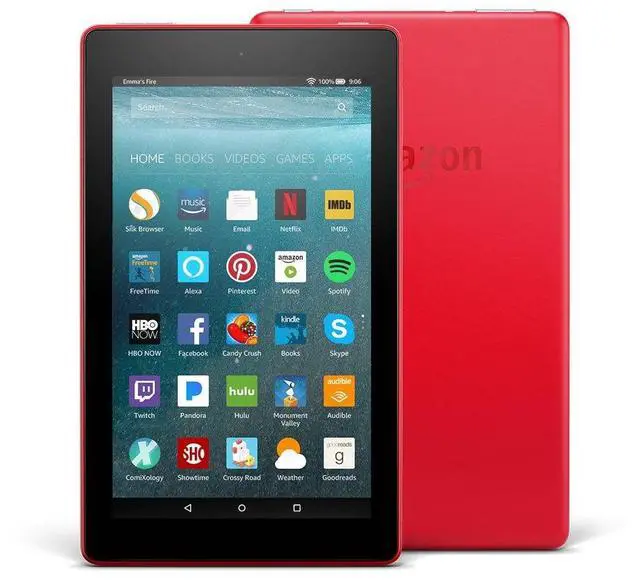 Alt view image 14 of 16 - Amazon - Fire 7 - 7" - Tablet - 16GB 7th Generation, 2017 Release - Punch Red