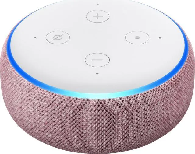 Alt view image 3 of 11 - Amazon Echo Dot (3rd Generation) Smart Speaker with Alexa - Plum