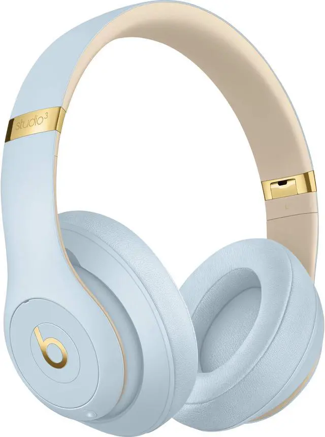 Alt view image 7 of 11 - Beats Noise Cancelling Over-Ear Studio3 Wireless Headphones The Skyline Collection - Crystal Blue (MTU02LL/A)