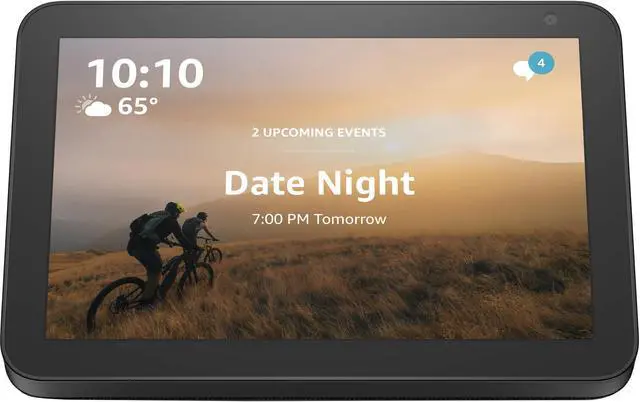 Alt view image 13 of 20 - Amazon Echo Show 8 Smart Speaker with Alexa 8" HD Smart Display - Black