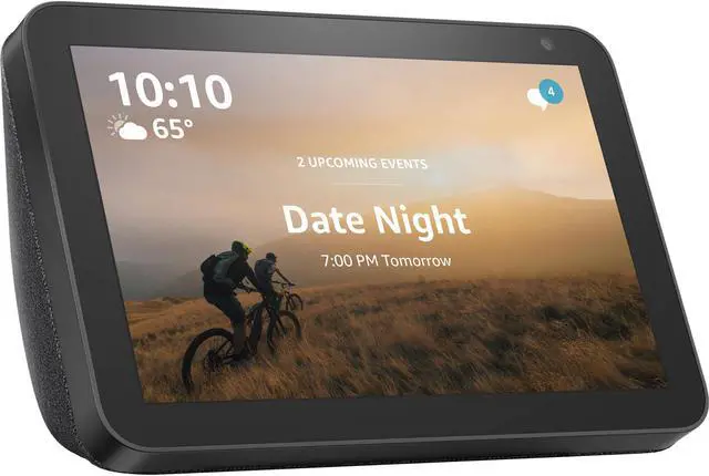 Alt view image 12 of 20 - Amazon Echo Show 8 Smart Speaker with Alexa 8" HD Smart Display - Black