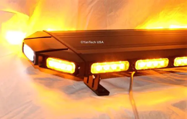 Alt view image 3 of 7 - Black Hawk 49" 88 LED Light Bar Emergency Warning Beacon Roof Top Strobe Amber for Truck Tow Wrecker