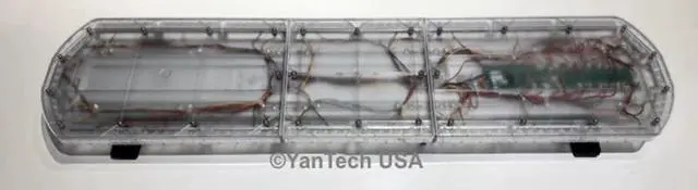 Alt view image 2 of 7 - 47" Super Thin Emergency Strobe Warning LED Light Bar w/ Double Rows LEDs - Top Row 114 LEDs and Bottom 76 LEDs
