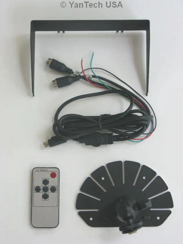 Alt view image 4 of 6 - 7" Color Rear View Backup Camera System with 120° CCD Night Vision, up to 2 Video inputs, 32 ft Cable with Weatherproof 4-Pin Connectors - YanTech USA