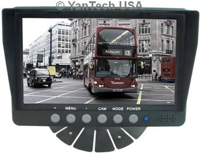 Alt view image 2 of 6 - 7" Color Rear View Backup Camera System with 120° CCD Night Vision, up to 2 Video inputs, 32 ft Cable with Weatherproof 4-Pin Connectors - YanTech USA