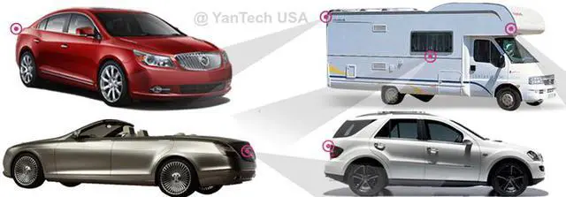 Alt view image 4 of 7 - Surface Mount Infrared CCD AV Rear View Backup Camera with Wide View Angle and Night Vision for Bus, RV, Truck,