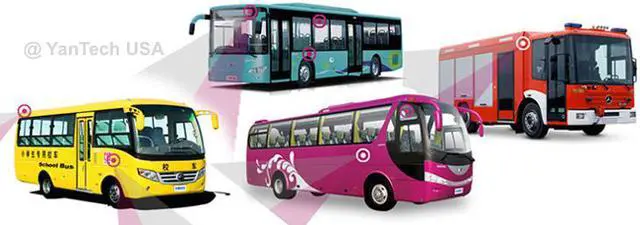 Alt view image 5 of 7 - Surface Mount Infrared CCD AV Rear View Backup Camera with Wide View Angle and Night Vision for Bus, RV, Truck,