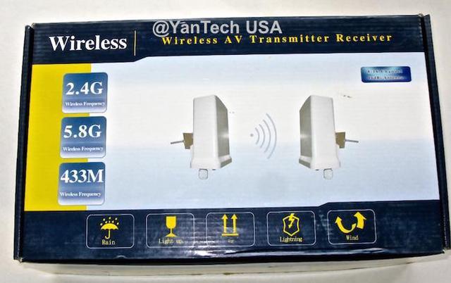 Alt view image 3 of 7 - High-Powered 2.4GHz Wireless Transmitter&Receiver with High Gain Directional Antenna Distance 3 Miles