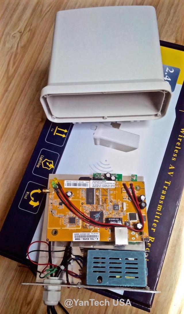 Alt view image 7 of 7 - High-Powered 2.4GHz Wireless Transmitter&Receiver with High Gain Directional Antenna Distance 3 Miles