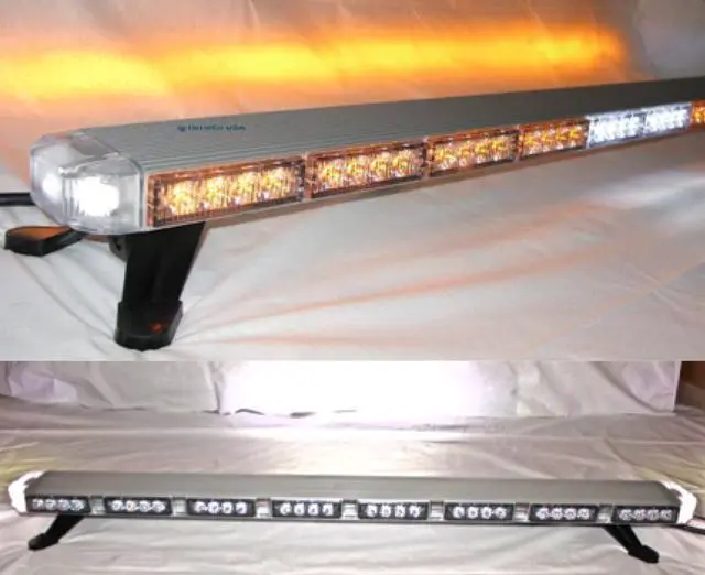 Main image of 47" Amber LED Light Bar Flashing Warning Tow/Plow Truck Wrecker Emergency Light with Brake Lights