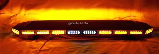 Alt view image 2 of 7 - 47" 132 LED EMERGENCY BEACON LIGHT BAR WARNING TRUCK TOW WRECKER STROBE AMBER