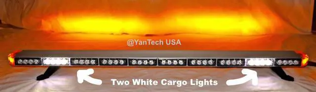 Alt view image 3 of 7 - 49" Amber Light Bar Flashing 86 LEDs Tow/Plow Truck Wrecker w/ CARGO/BRAKE/TAIL/TURN SIGNAL LIGHTS