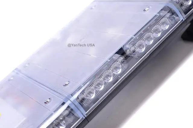 Alt view image 6 of 7 - 56 104 LED Emergency Beacon Light Bar Warning Truck Tow Wrecker Strobe Amber/White