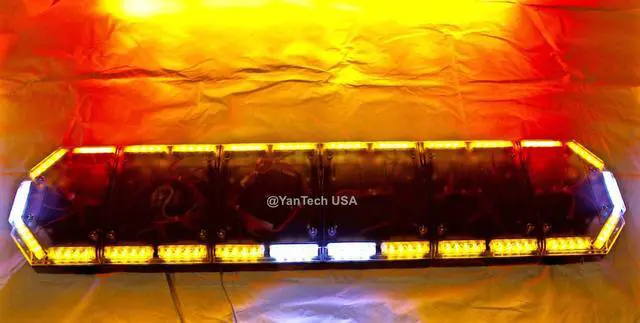 Alt view image 4 of 7 - 56 104 LED Emergency Beacon Light Bar Warning Truck Tow Wrecker Strobe Amber/White