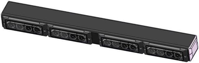 Alt view image 4 of 6 - 21.5" Wireless LED Tow Light Bar with Red Stop/Tail/Turn Signal LEDs, High Power Magnetic Base and 4pin Round Transmitter