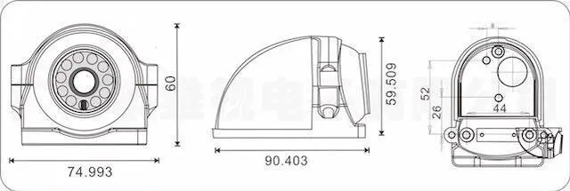 Alt view image 4 of 7 - CCD COLOR 700TVL SIDE VIEW/ROOF CEILING MOUNT CAMERAS 120 Degree View with 12 IR Lens w/RCA Plug