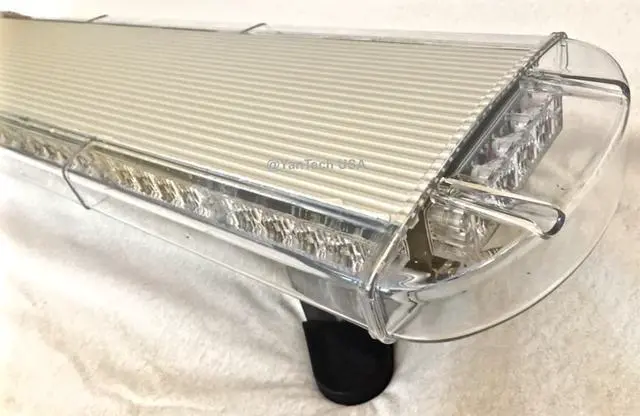 Alt view image 6 of 7 - 44" 72 LED AMBER LIGHT BAR EMERGENCY BEACON WARN TOW TRUCK PLOW WRECKER STROBE