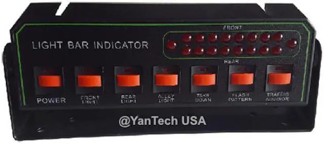 Alt view image 7 of 7 - 50" Amber LED Light Bar Flashing Warning Tow/Plow Truck Wrecker Emergency Light