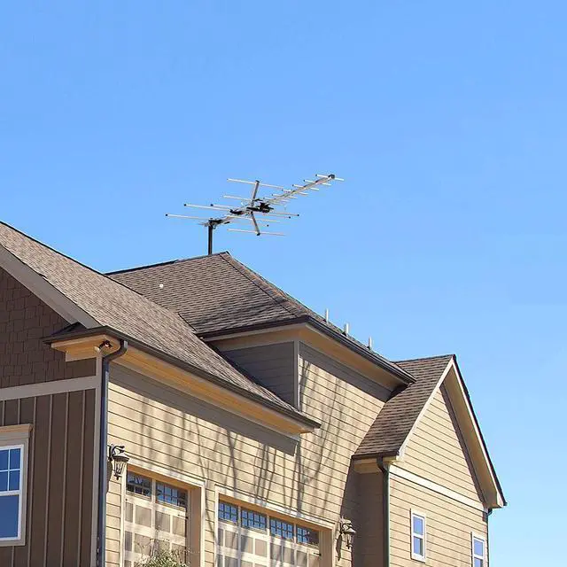 Alt view image 7 of 7 - Five Star TV Antenna Indoor/Outdoor Yagi Satellite HD Antenna with up to 200 Mile Range, Attic or Roof Mount TV Antenna, Long Range Digital OTA Antenna for 4K 1080P with Mounting Pole (No Kit)