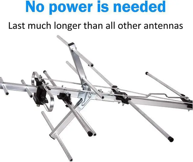 Alt view image 5 of 7 - Five Star TV Antenna Indoor/Outdoor Yagi Satellite HD Antenna with up to 200 Mile Range, Attic or Roof Mount TV Antenna, Long Range Digital OTA Antenna for 4K 1080P with Mounting Pole (No Kit)
