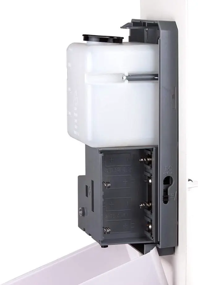Alt view image 3 of 6 - Roman Giardino Hand Sanitizer Dispenser Steel Floor Stand Drip Catcher Touchless Auto Sensor Refillable 1000ml Bottle - Portable