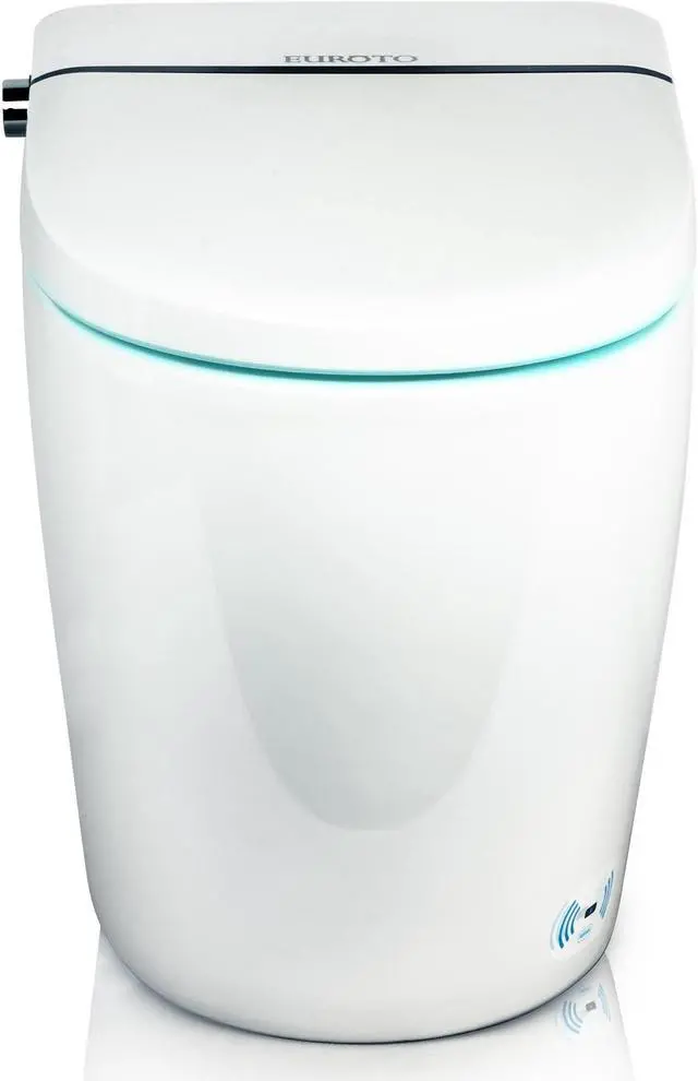 Alt view image 2 of 6 - EUROTO Newest Luxury Smart Toilet, Tankless Elongated toilet with Dual Flush, Foot-Kick Lid Opening, Auto Open and Close Lid, Heated Seat, Warm Dryer, Adjustable Water Pressure and Temperature
